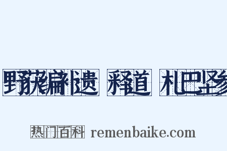 野获编补遗·释道·札巴坚参是什么意思的图片